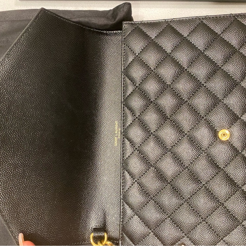 Saint Laurent envelope flap pouch clutch bag - Picture 2 of 7